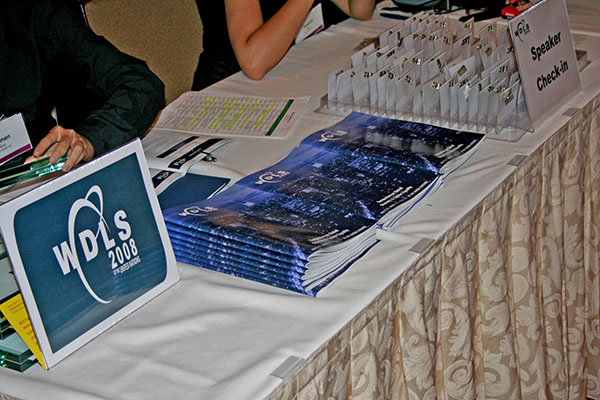 Diversity Conference Event Programs on a table at The Harvard Club