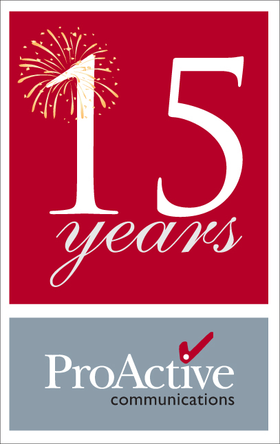 Communications Firm - 15 Year Anniversary Logo #2