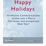 Holiday Email Campaign for Communications Firm