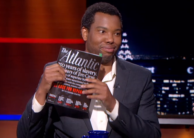 Writing [TV]: Ta-Nehisi Coates’ “Case for Reparations” on ‘Colbert’