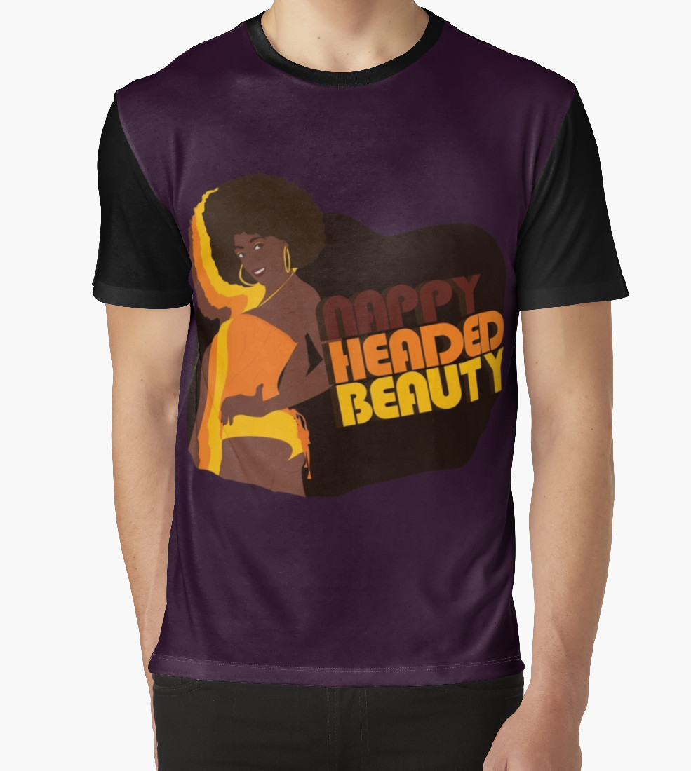 “Nappy Headed Beauty” Men’s Graphic T-Shirt