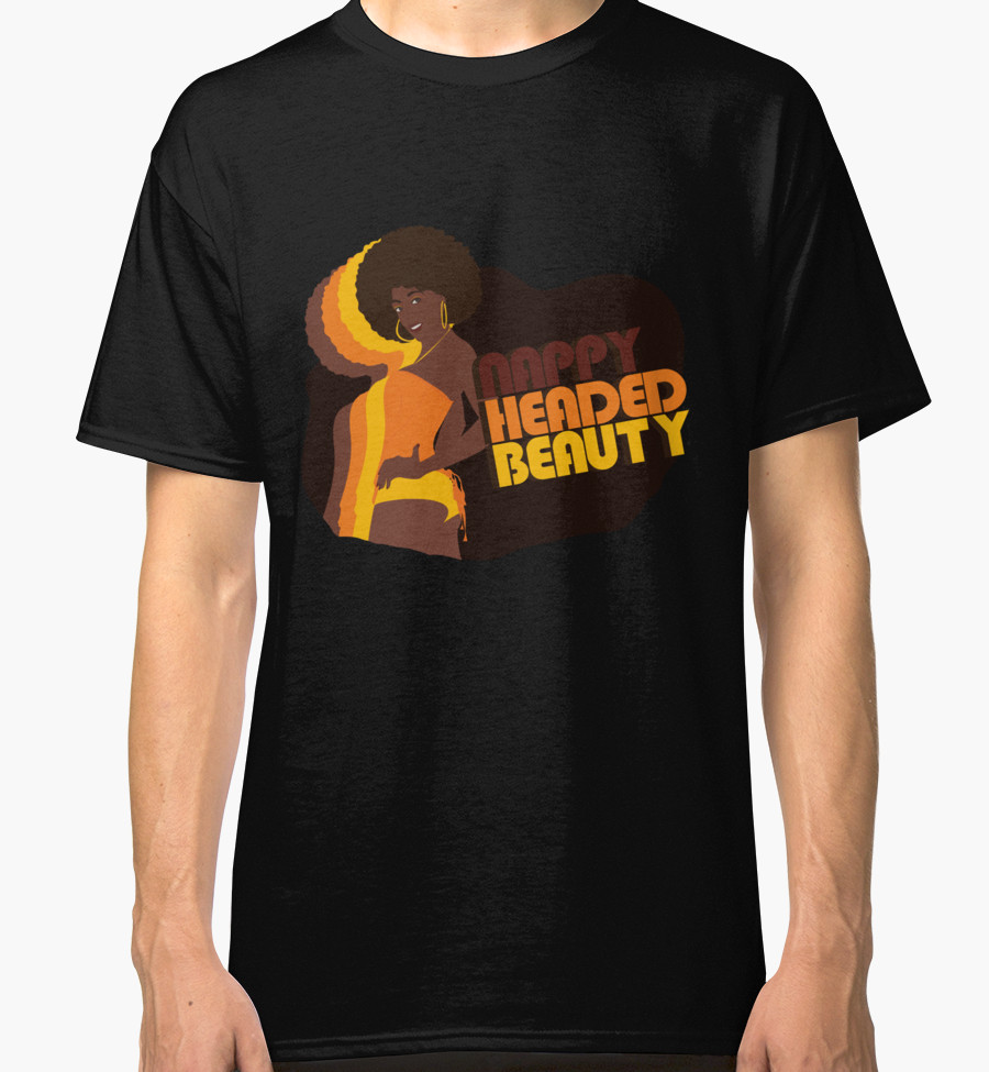 Nappy Headed Beauty Men's Classic T-Shirt, Black