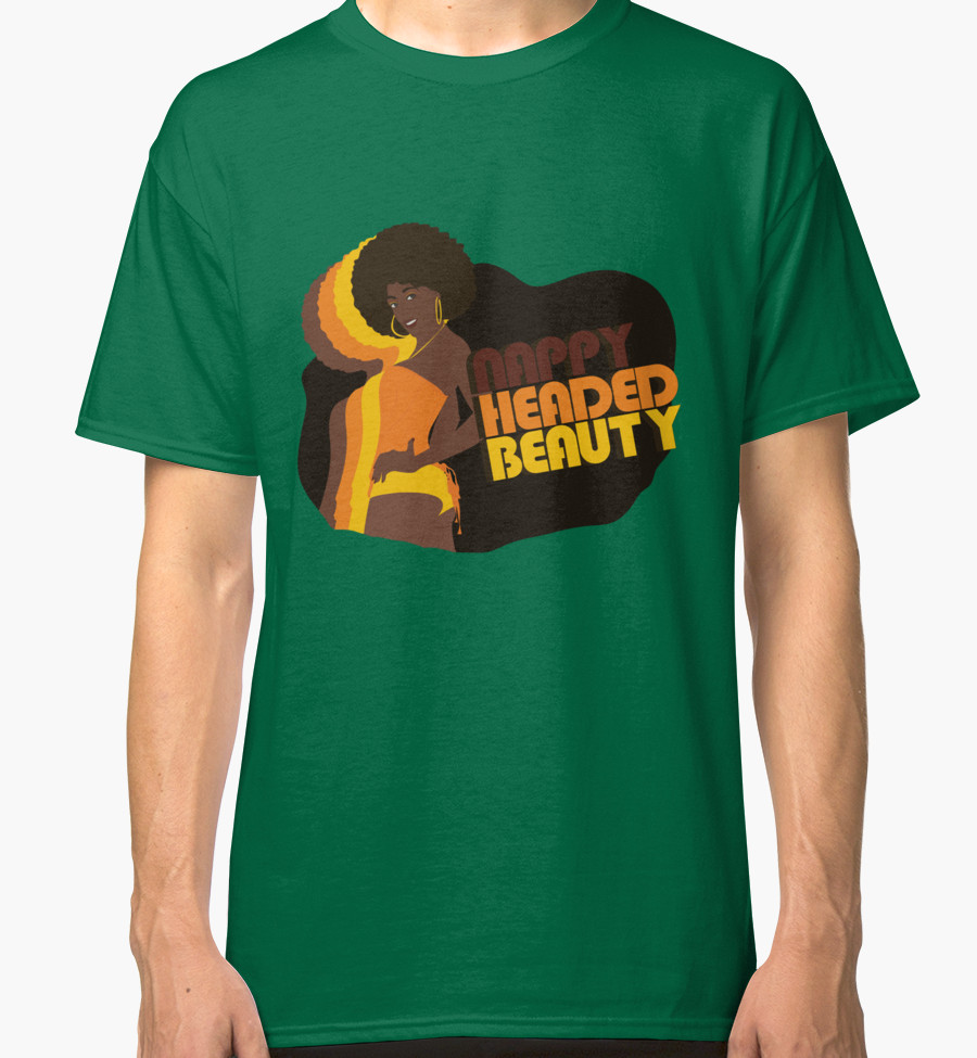 Nappy Headed Beauty Men's Classic T-Shirt, Green