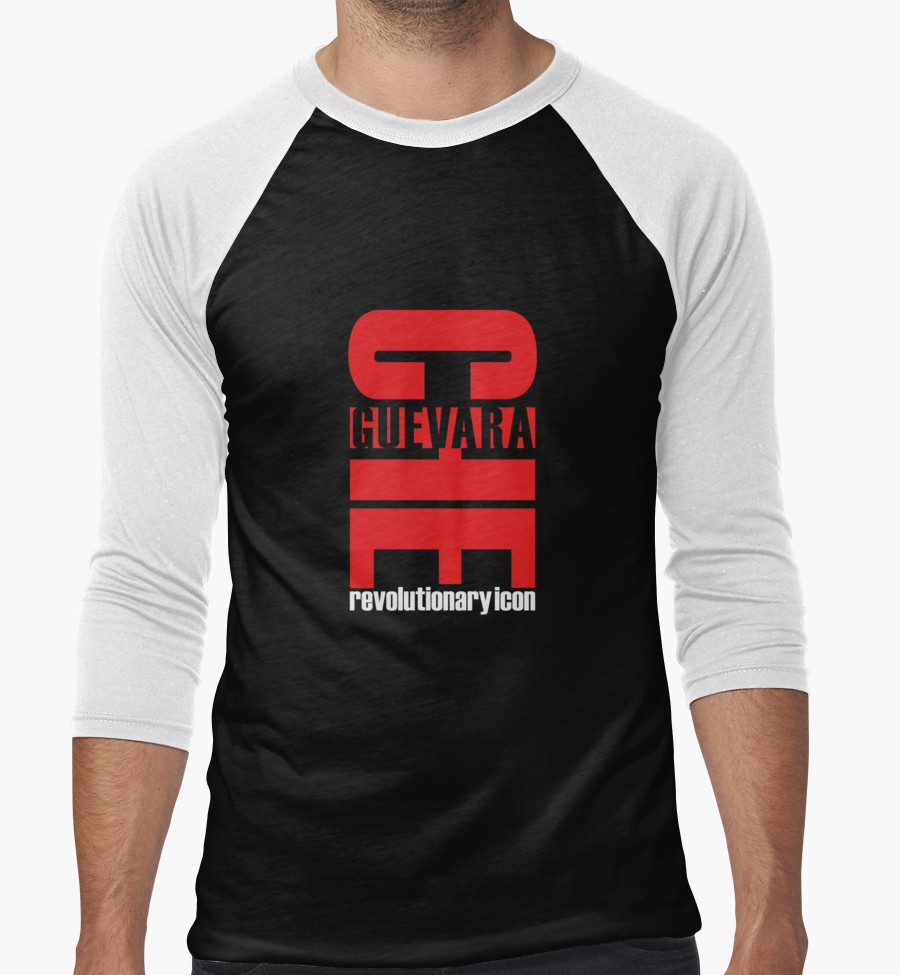 “Che Guevara: Revolutionary Icon” Men’s Baseball ¾ T-Shirt