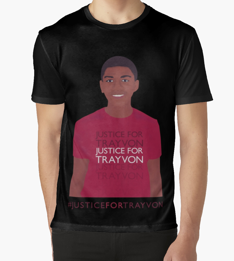 “Justice For Trayvon” Men’s Graphic T-Shirt