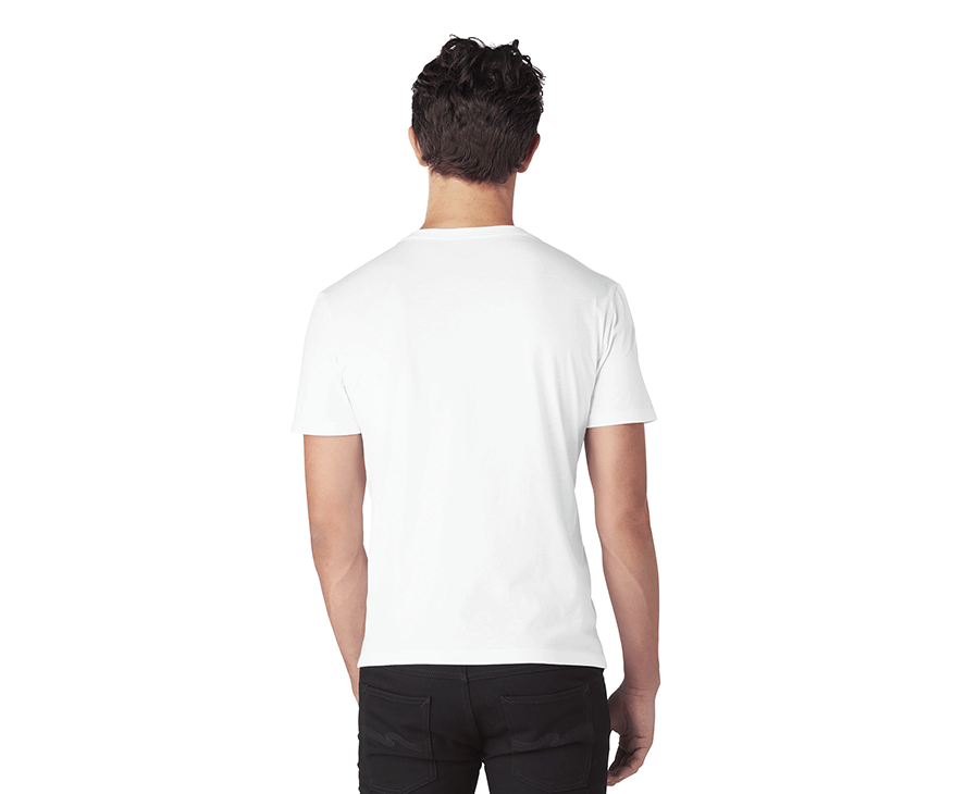 Men's Graphic T-Shirt - Back (White)