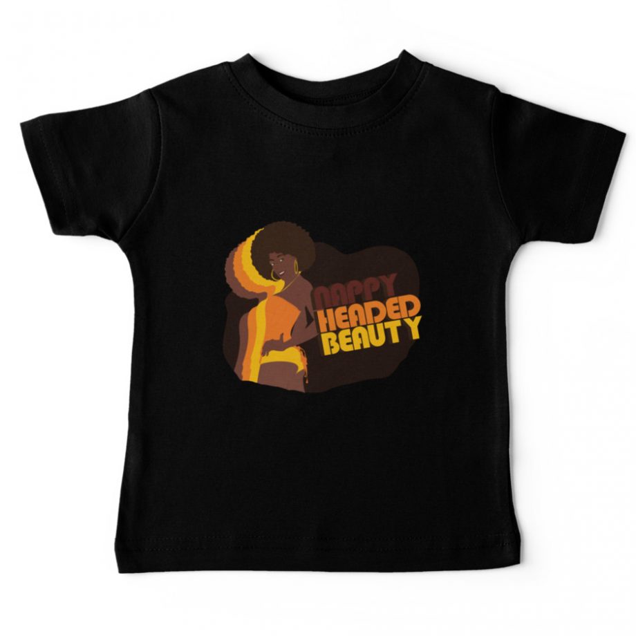 Nappy Headed Beauty - Baby T-Shirt, Black