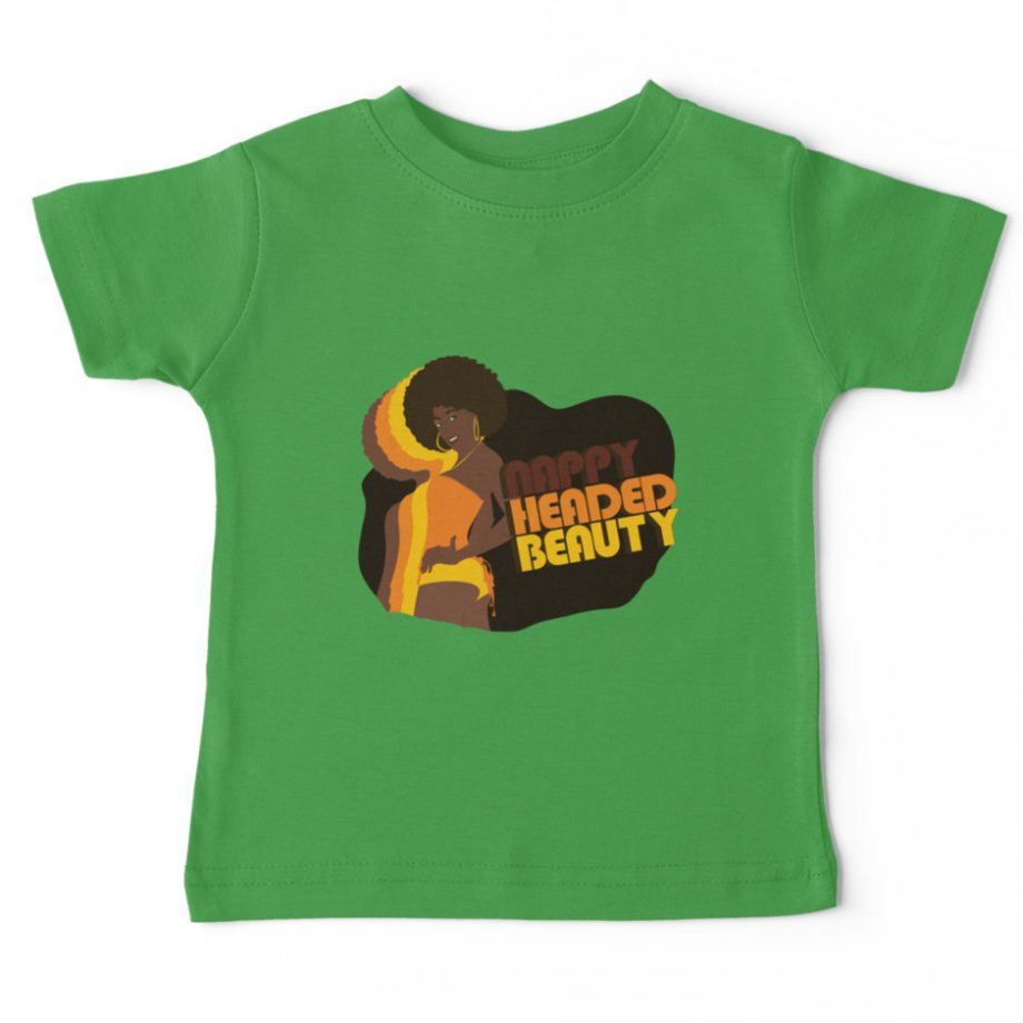 Nappy Headed Beauty - Baby T-Shirt, Green