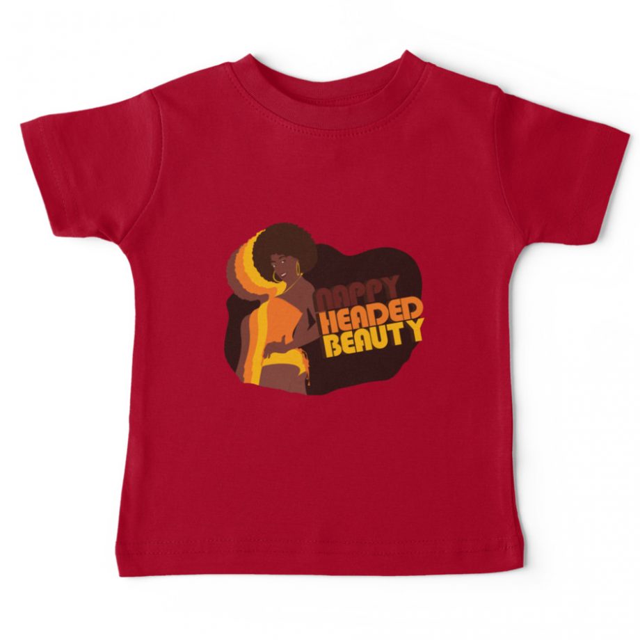 Nappy Headed Beauty - Baby T-Shirt, Red