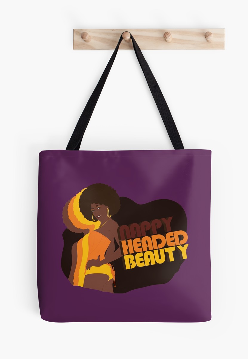 “Nappy Headed Beauty” Tote Bags