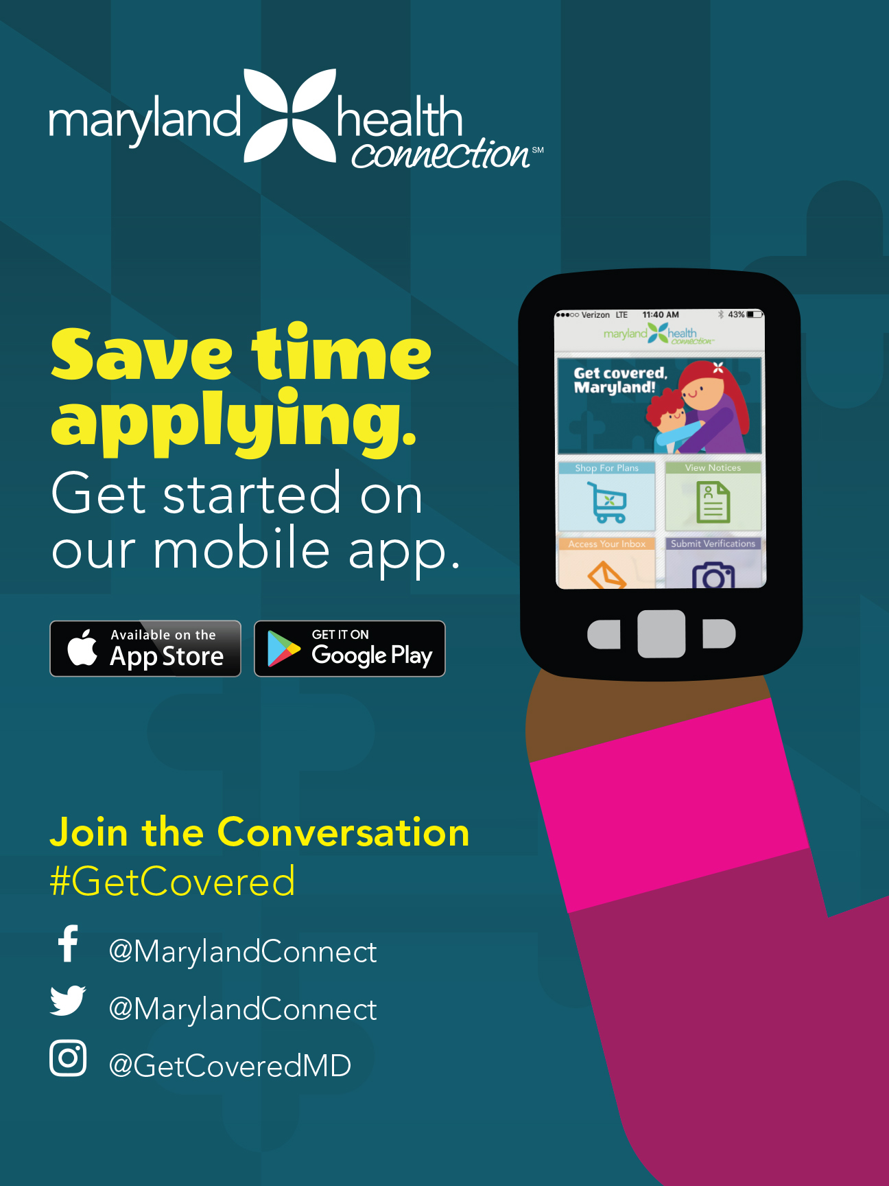 Maryland Health Connection Mobile App Poster #2