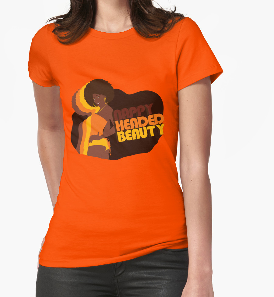 Nappy Headed Beauty Women's T-Shirt, Orange