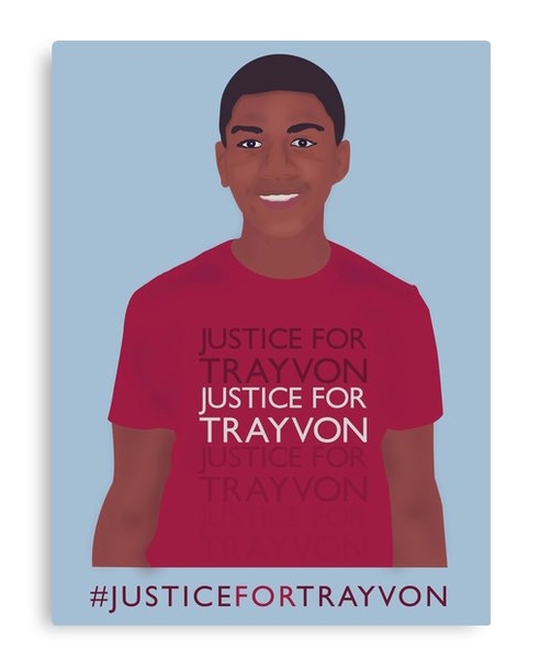 "Justice for Trayvon" Canvas Print