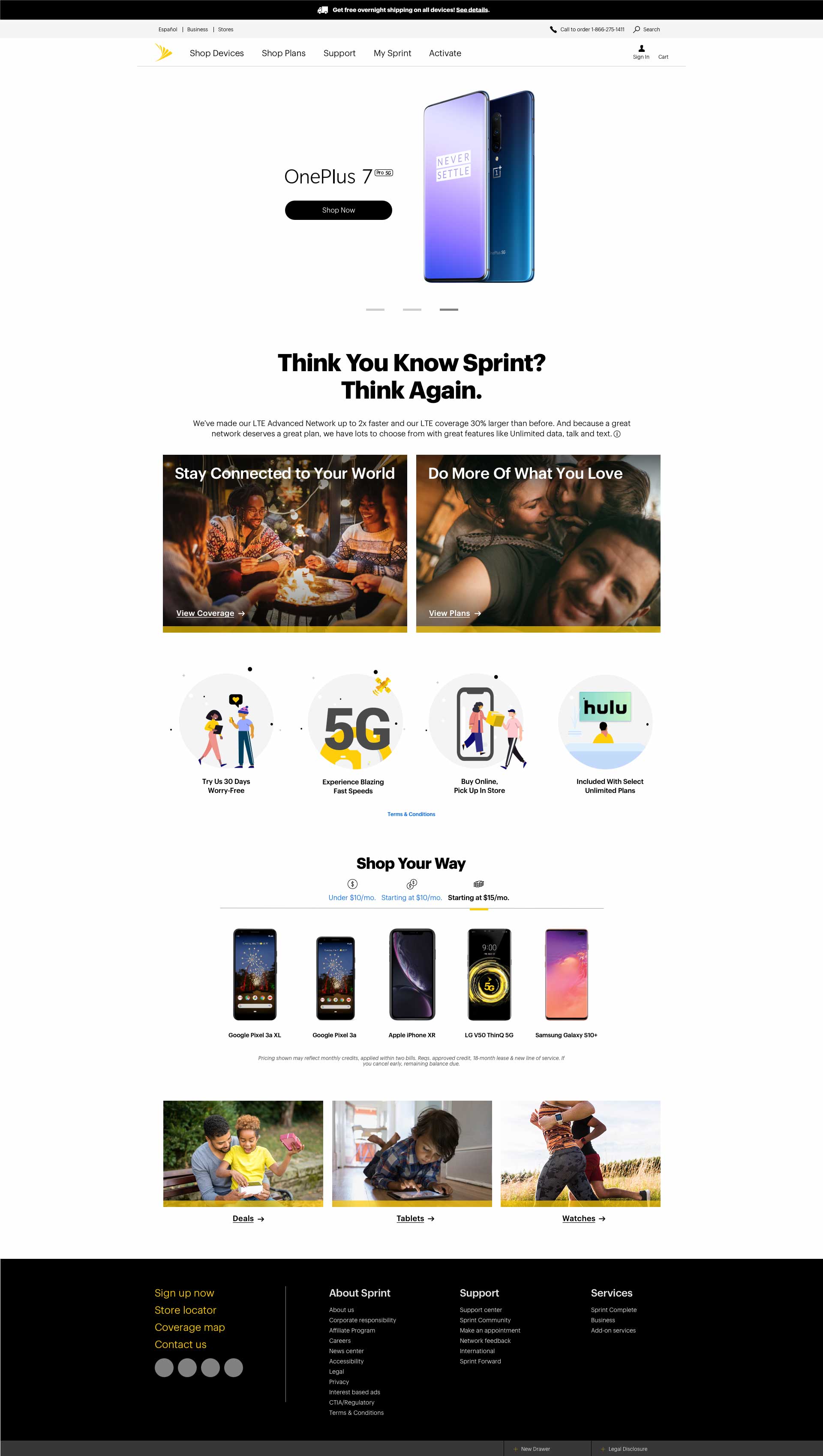 Telecom Homepage Redesign: Carousel 3