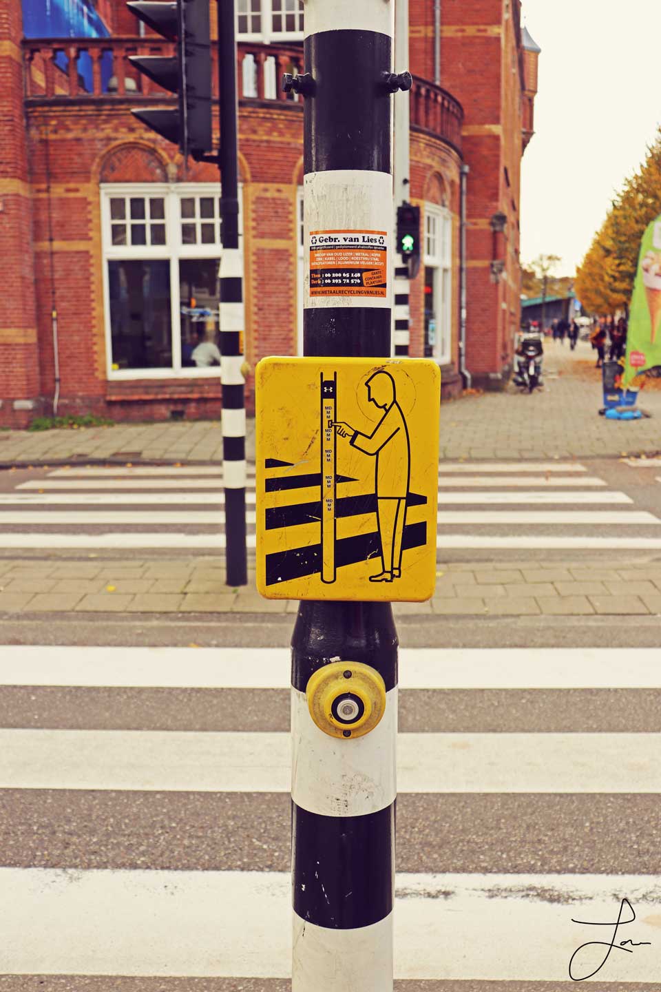 Crosswalk, Amsterdam by Lanaé