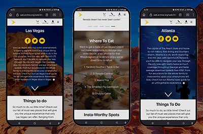 UX, Art Direction & Design: Sprint’s Travel Guides