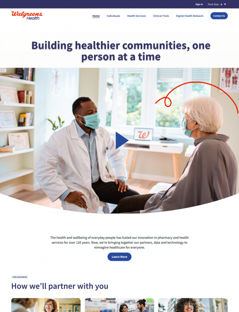 Healthcare Video Landing Page