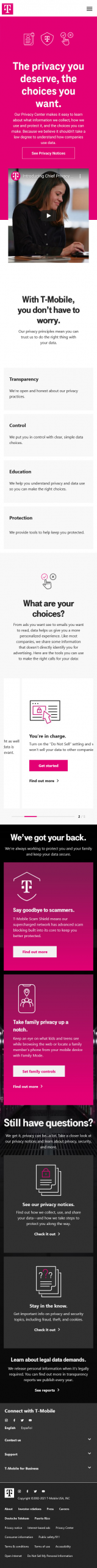 Telecom Privacy Page Redesign Final - Mobile