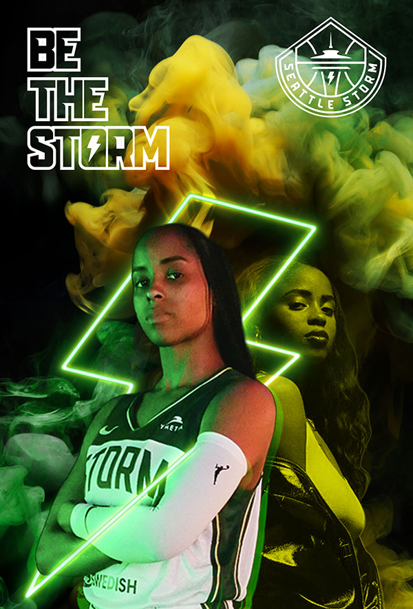 Seattle Storm - "Be The Storm" Campaign Poster featuring Jordin Canada