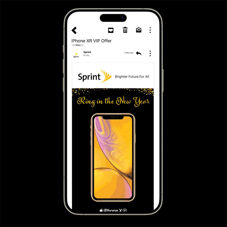 Art Direction & Animation for iPhone & LG Promo Email Campaign