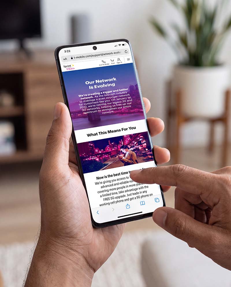 UX, Art Direction & Design: Sprint-to-T-Mobile Migration & Network Sunsetting