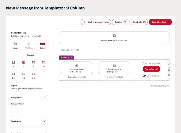 🔒Product Design: Campbell’s Messaging Center