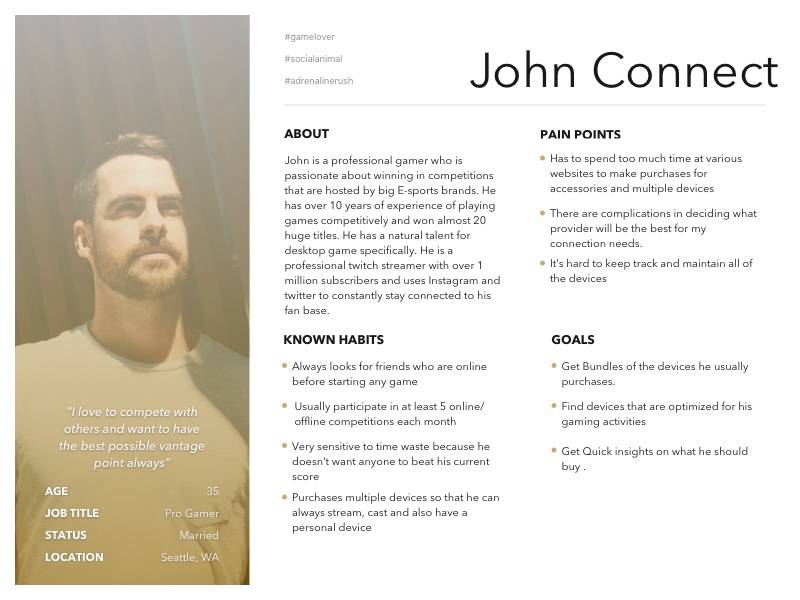 UX Persona - Tech Power-user