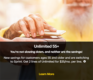 Sprint Plans Tile for 55+