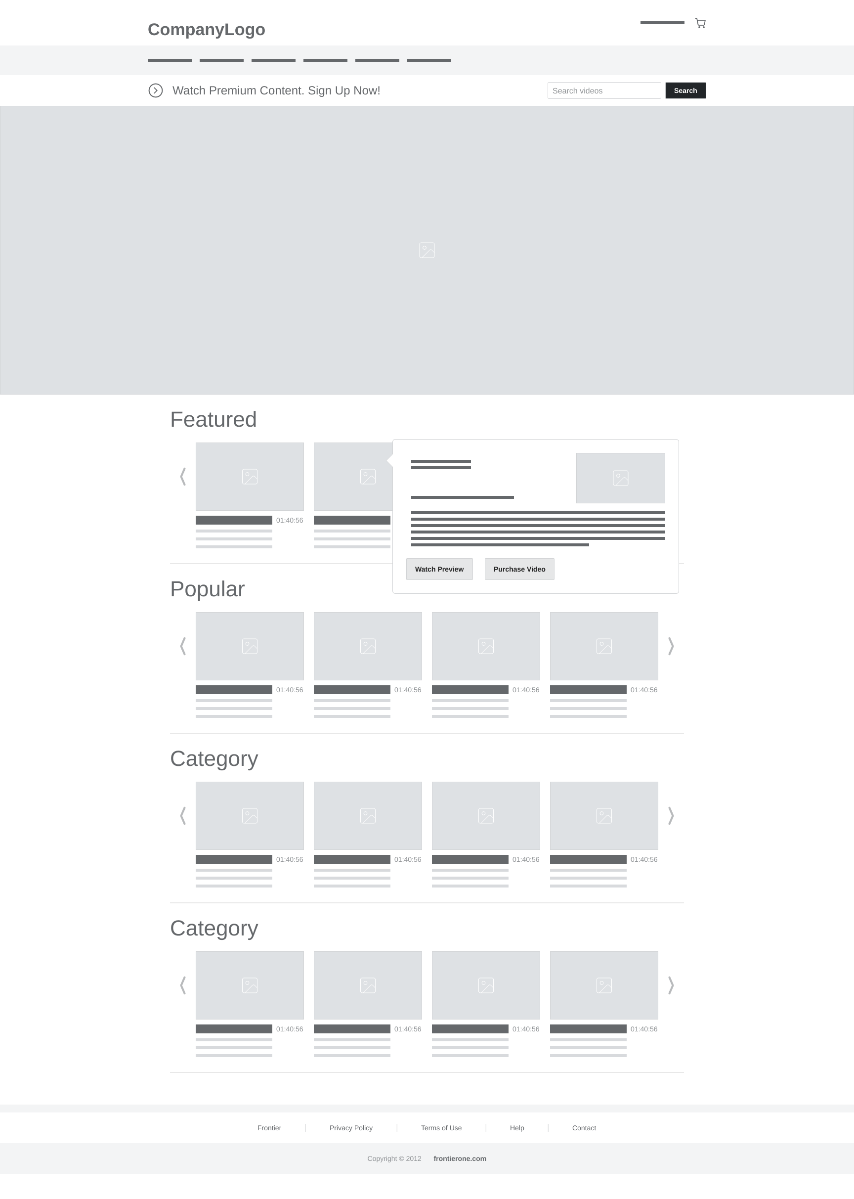 UX Design & Project Management: Video Player & Video Hosting Platform