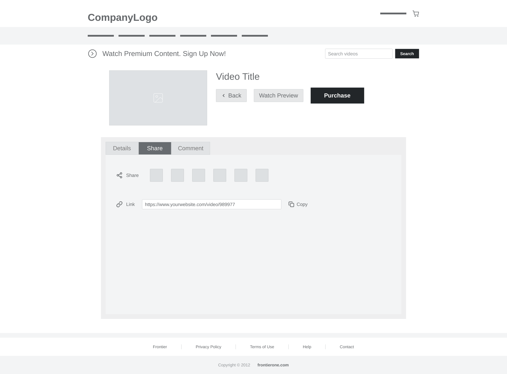 UX Design & Project Management: Video Player & Video Hosting Platform